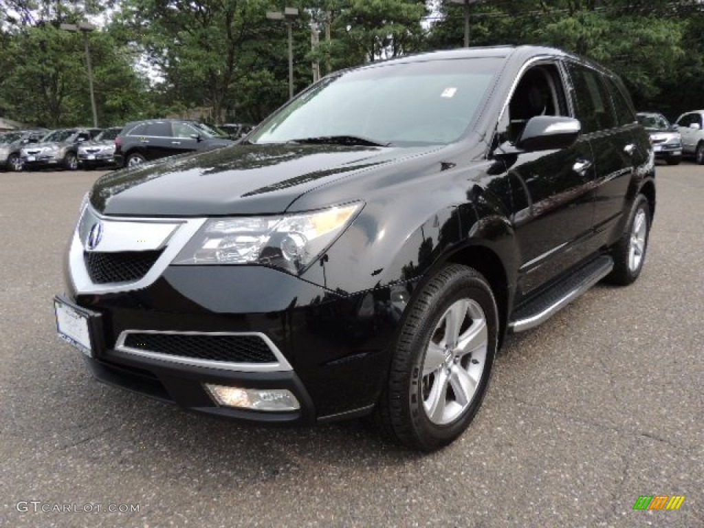 Crystal Black Pearl 2010 Acura MDX Standard MDX Model Exterior Photo #76129298