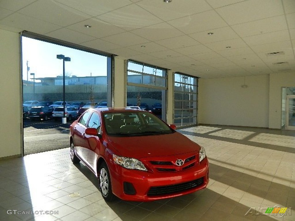 2013 Corolla L - Barcelona Red Metallic / Ash photo #1