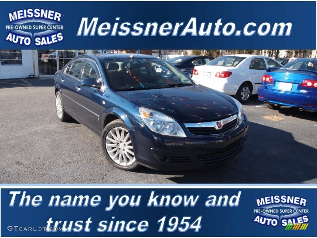 2007 Aura XR - Midnight Blue Metallic / Morocco Brown photo #1
