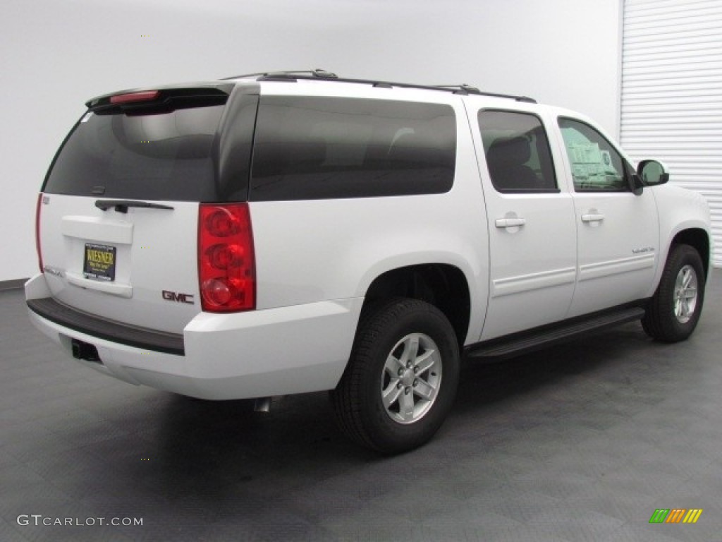 2013 Yukon XL SLE - Summit White / Light Tan photo #2