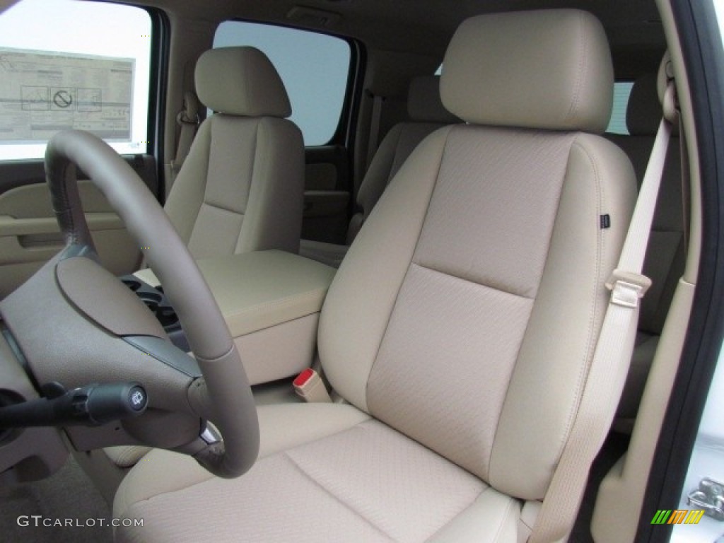 2013 Yukon XL SLE - Summit White / Light Tan photo #3