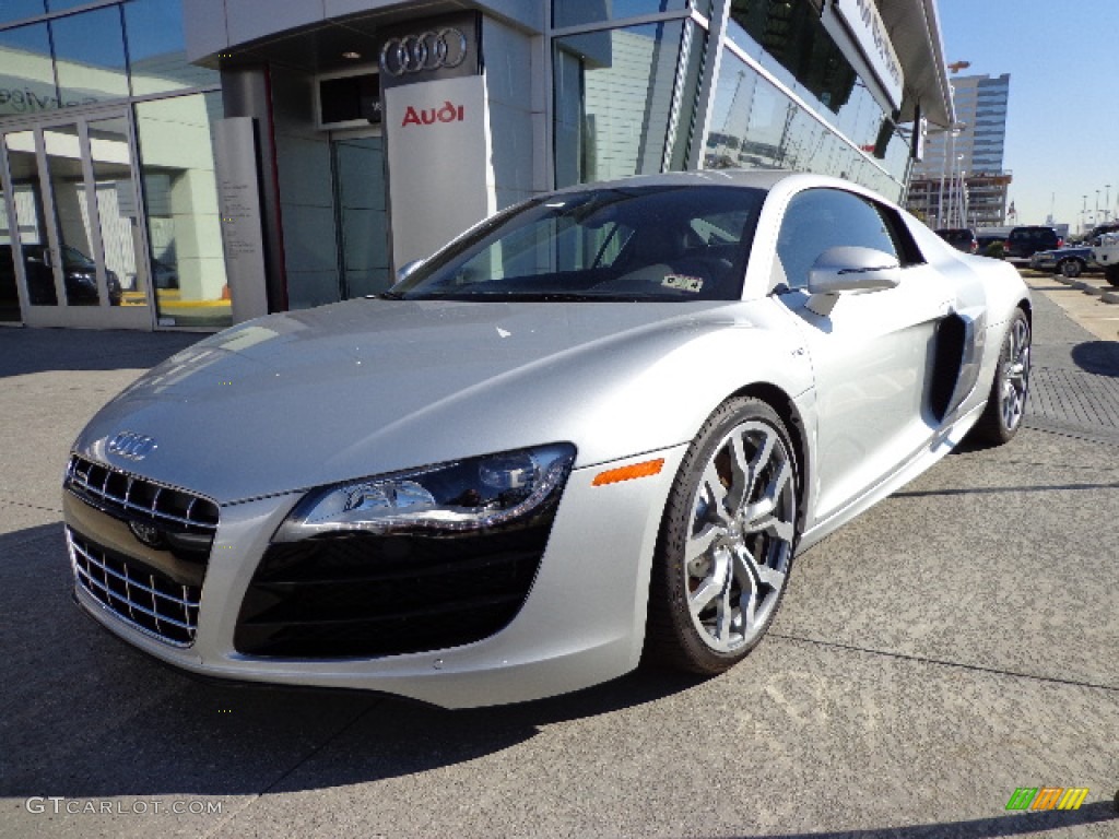 Ice Silver Metallic 2012 Audi R8 5.2 FSI quattro Exterior Photo #76132110