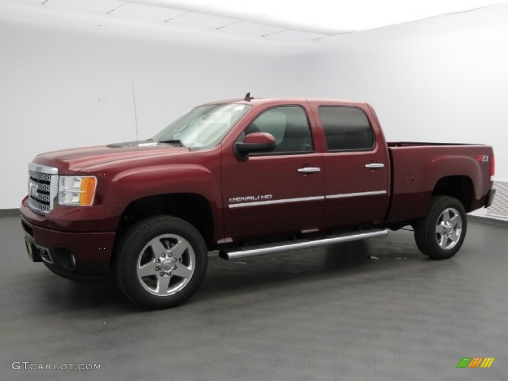 2013 Sierra 2500HD Denali Crew Cab 4x4 - Sonoma Red Metallic / Ebony photo #1