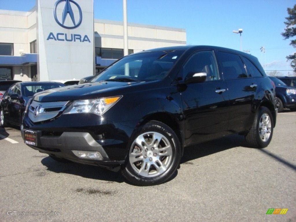 Formal Black Pearl 2007 Acura MDX Technology Exterior Photo #76133076