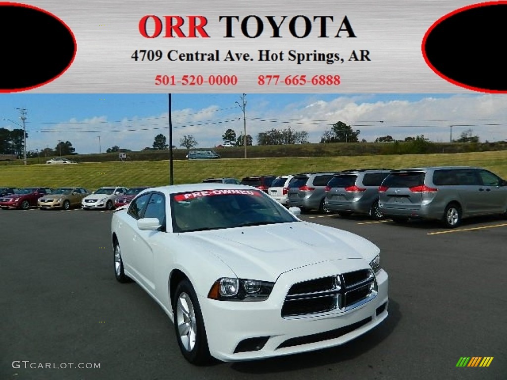 2011 Charger SE - Bright White / Black/Light Frost Beige photo #1