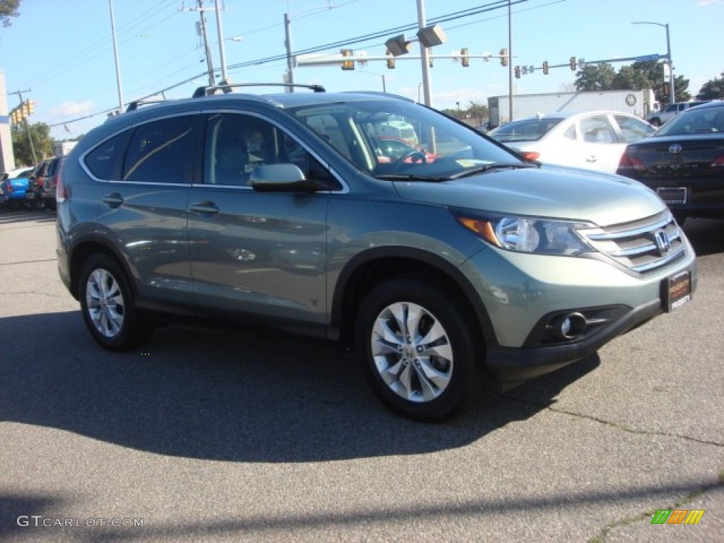 2012 CR-V EX-L - Opal Sage Metallic / Black photo #6