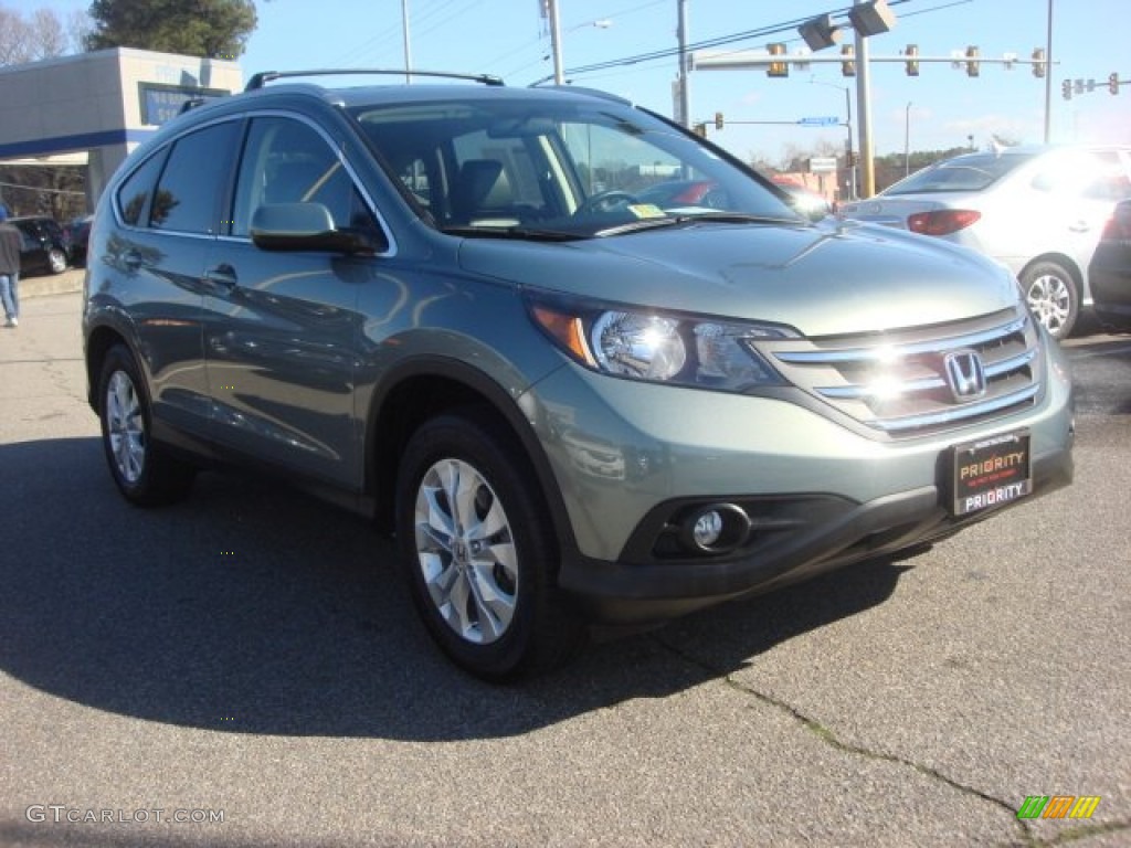 2012 CR-V EX-L - Opal Sage Metallic / Black photo #7