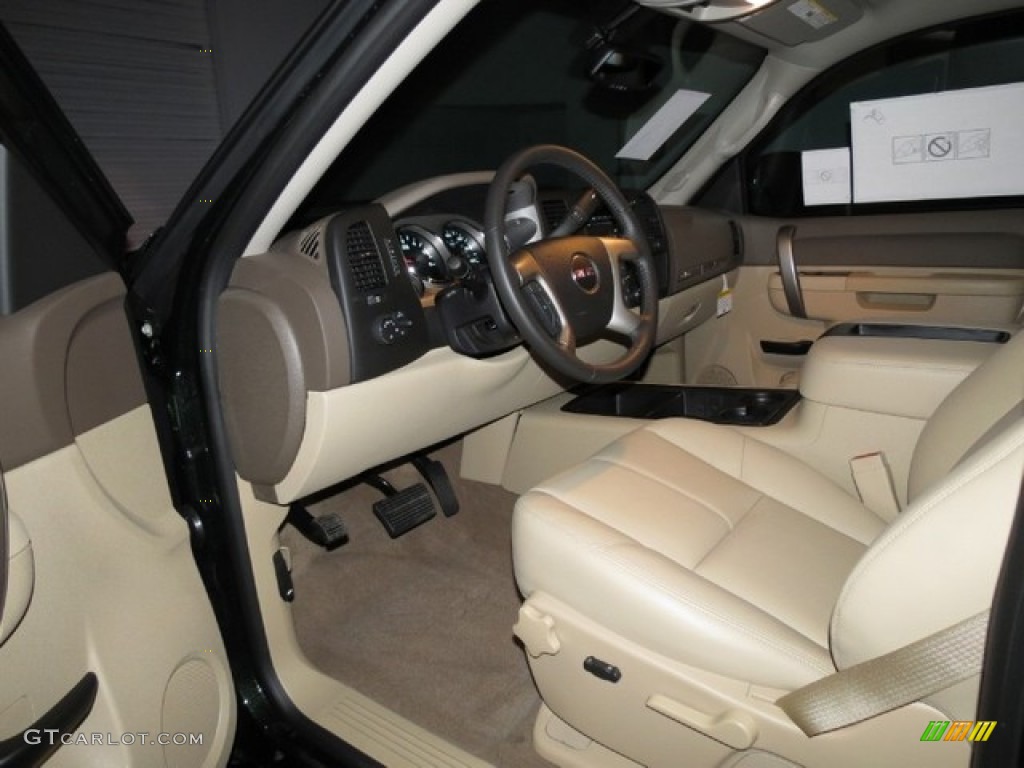 Very Dark Cashmere/Light Cashmere Interior 2013 GMC Sierra 1500 SLE Crew Cab Photo #76135877