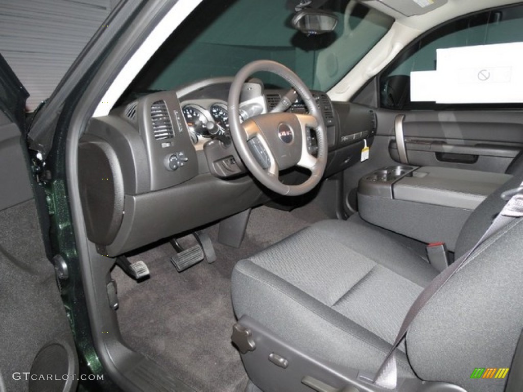 2013 Sierra 1500 SLE Crew Cab - Mineral Green Metallic / Ebony photo #4