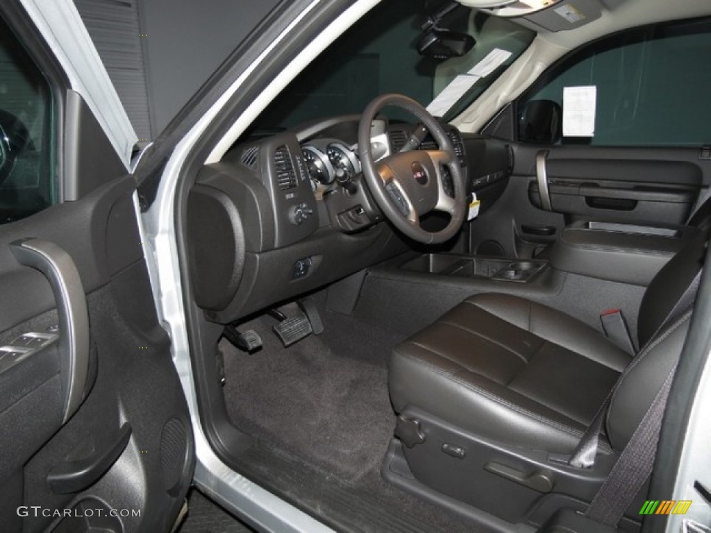 2012 Sierra 1500 SLE Extended Cab 4x4 - Quicksilver Metallic / Ebony photo #4