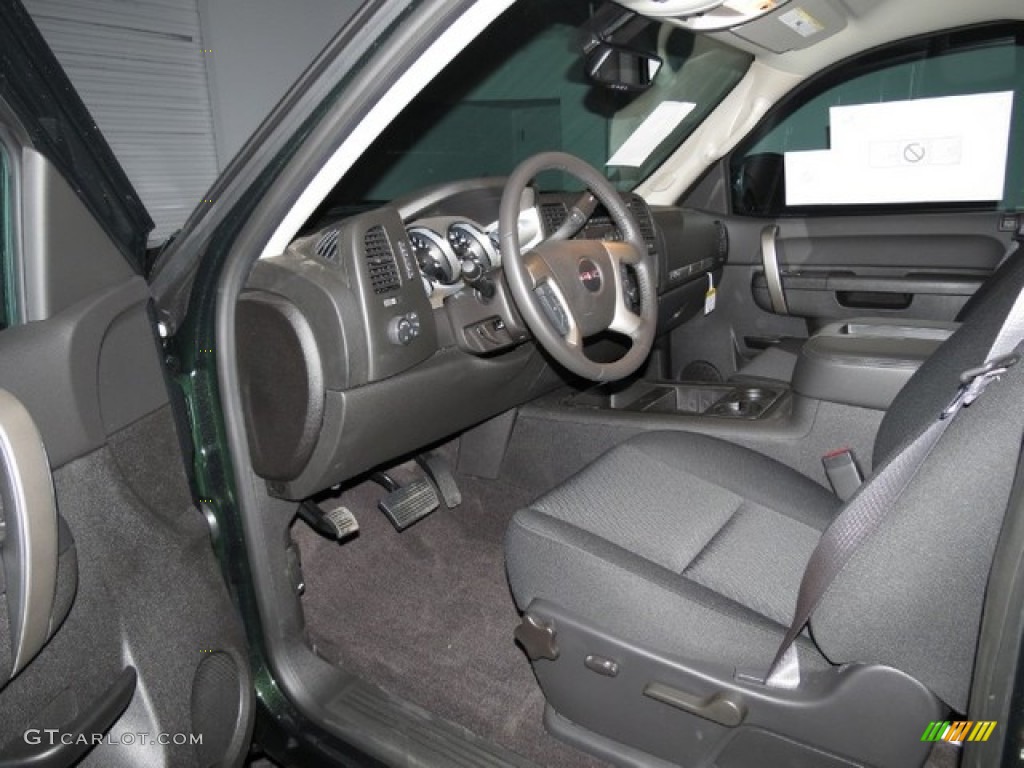 2013 Sierra 1500 SLE Crew Cab - Mineral Green Metallic / Ebony photo #4