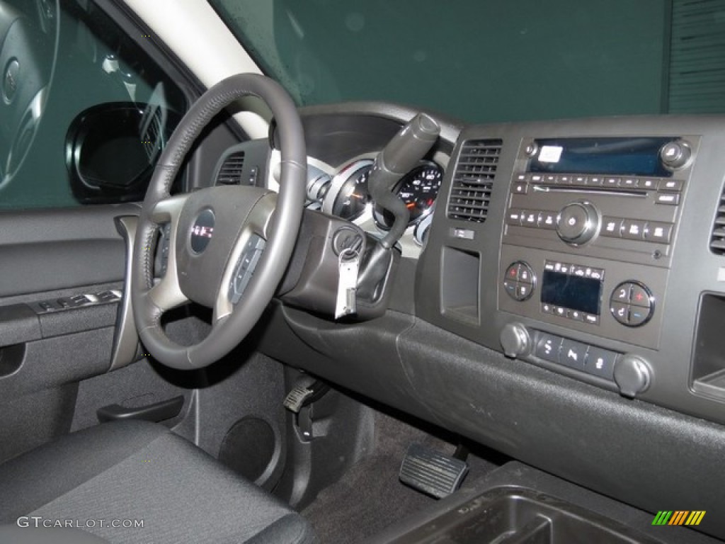 2013 Sierra 1500 SLE Crew Cab - Mineral Green Metallic / Ebony photo #5