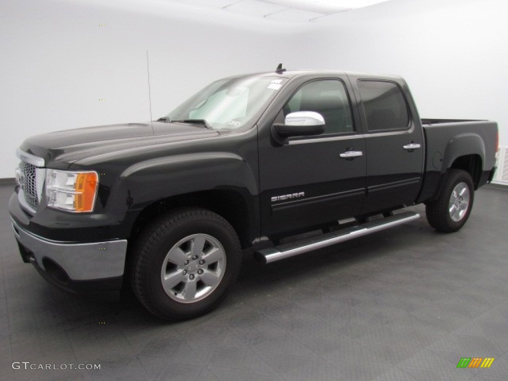 2012 Sierra 1500 SLT Crew Cab - Carbon Black Metallic / Ebony photo #1