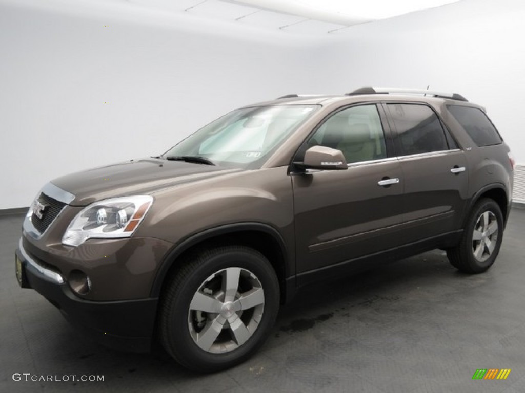 2012 Acadia SLT - Medium Brown Metallic / Cashmere photo #1