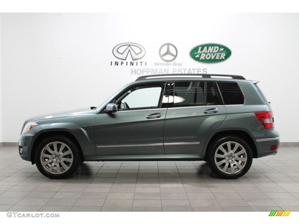 2012 GLK 350 4Matic - Sapphire Grey Metallic / Black photo #2