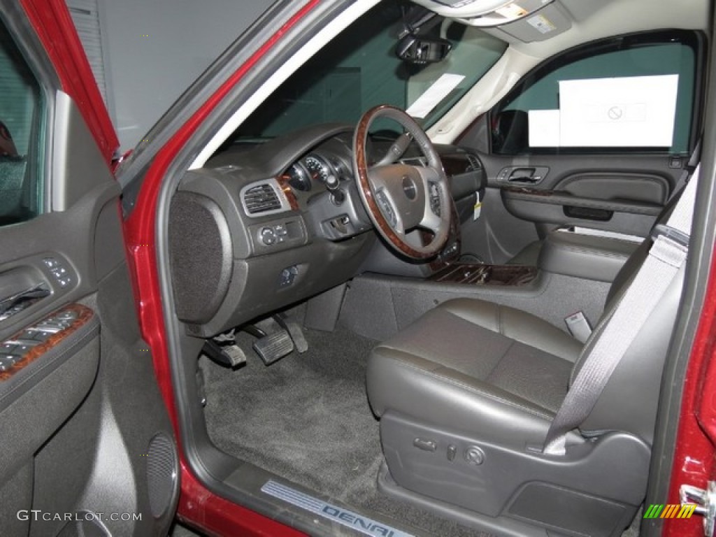 Ebony Interior 2013 GMC Sierra 1500 Denali Crew Cab AWD Photo #76138440