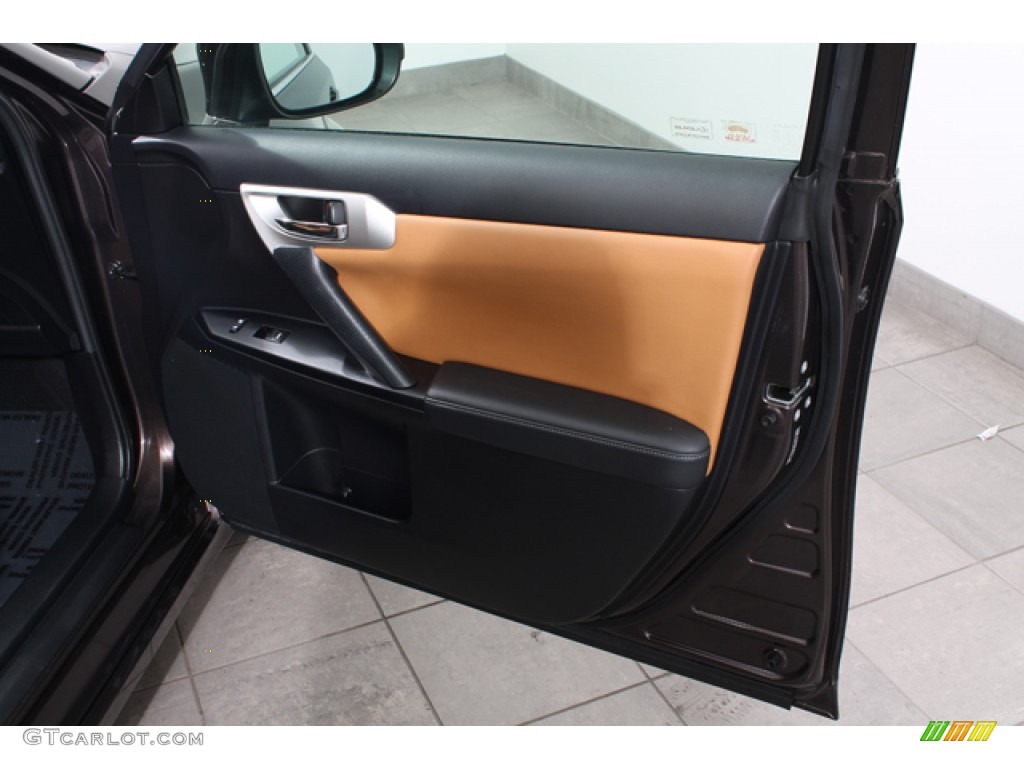 2011 Lexus CT 200h Hybrid Premium Caramel Door Panel Photo #76139208