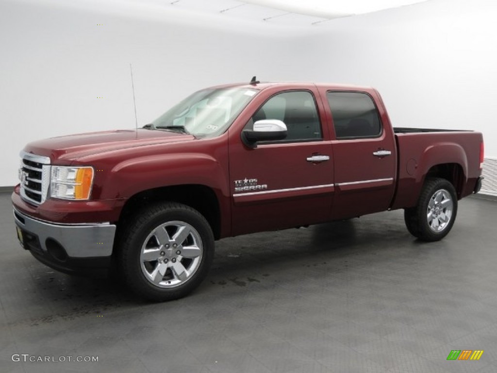 2013 Sierra 1500 SLE Crew Cab - Sonoma Red Metallic / Ebony photo #1