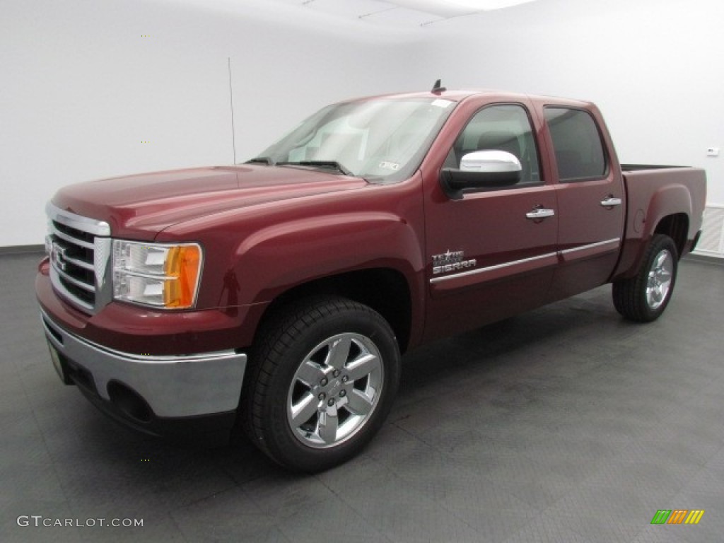 2013 Sierra 1500 SLE Crew Cab - Sonoma Red Metallic / Ebony photo #1