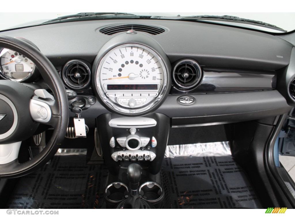 2010 Cooper S Convertible - Horizon Blue Metallic / Punch Carbon Black Leather photo #9