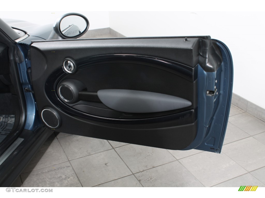 2010 Cooper S Convertible - Horizon Blue Metallic / Punch Carbon Black Leather photo #14