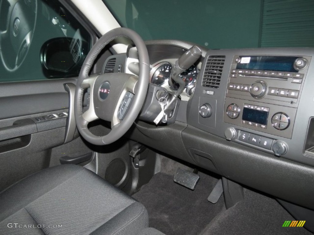 2013 Sierra 1500 SLE Extended Cab 4x4 - Onyx Black / Ebony photo #5