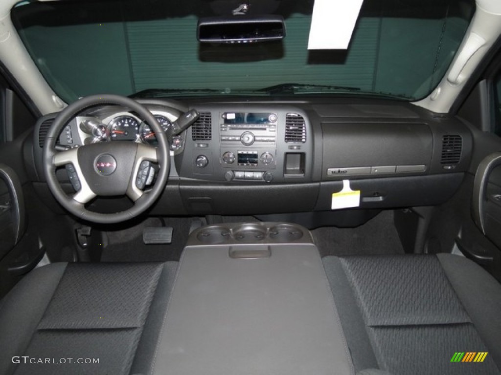 2013 Sierra 1500 SLE Extended Cab 4x4 - Onyx Black / Ebony photo #6