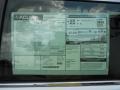  2012 TSX Sport Wagon Window Sticker