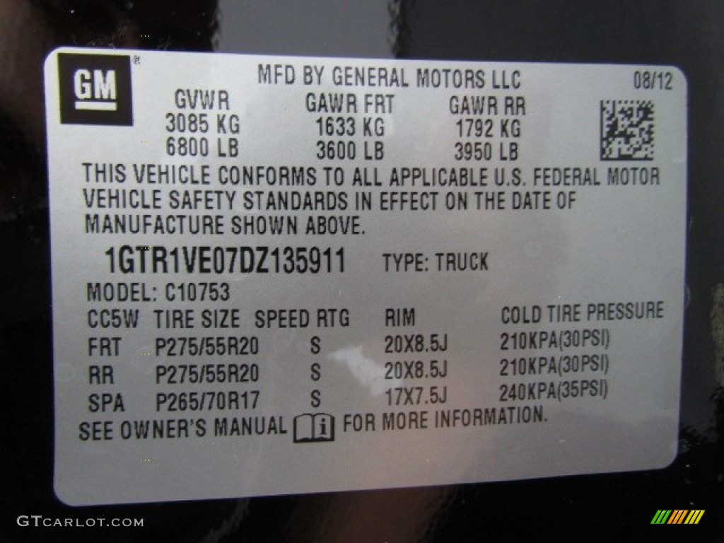 2013 Sierra 1500 SLE Extended Cab - Onyx Black / Very Dark Cashmere/Light Cashmere photo #5