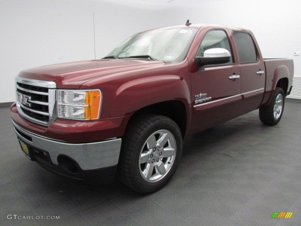 2013 Sierra 1500 SLE Crew Cab - Sonoma Red Metallic / Ebony photo #1