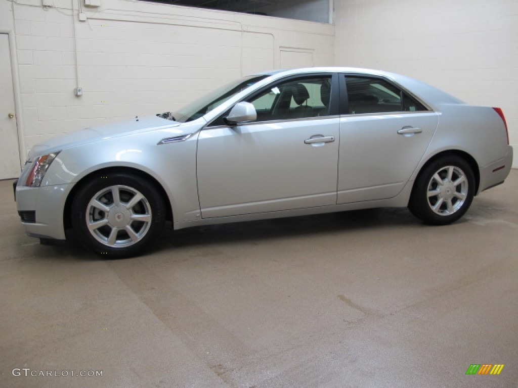 2009 CTS 4 AWD Sedan - Radiant Silver / Ebony photo #4