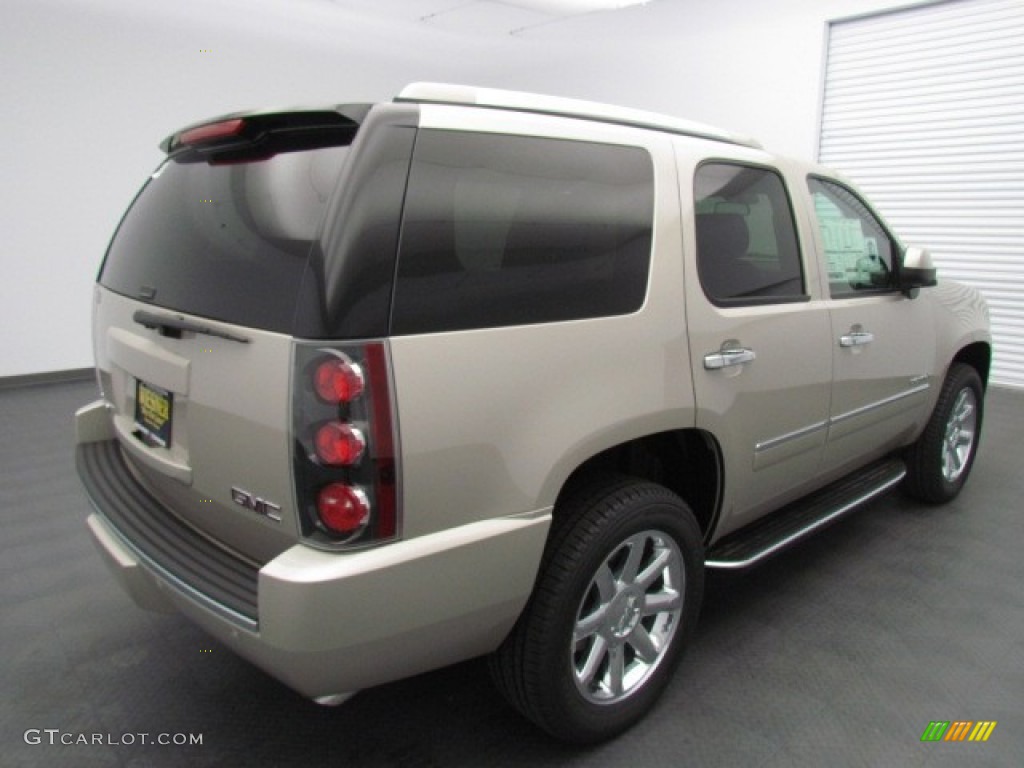 2013 Yukon Denali AWD - Champagne Silver Metallic / Ebony photo #3