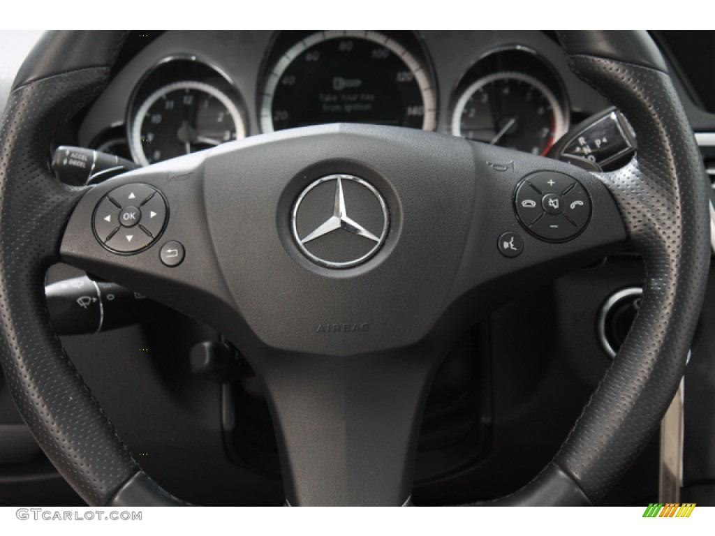 2010 Mercedes-Benz E 350 4Matic Sedan Ash Gray Steering Wheel Photo #76143261