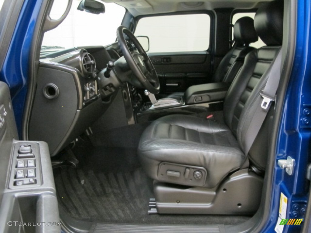 Ebony Interior 2006 Hummer H2 SUV Photo #76143329