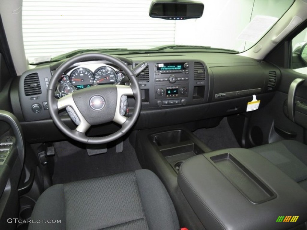 2013 Sierra 1500 SLE Crew Cab - Steel Gray Metallic / Ebony photo #4