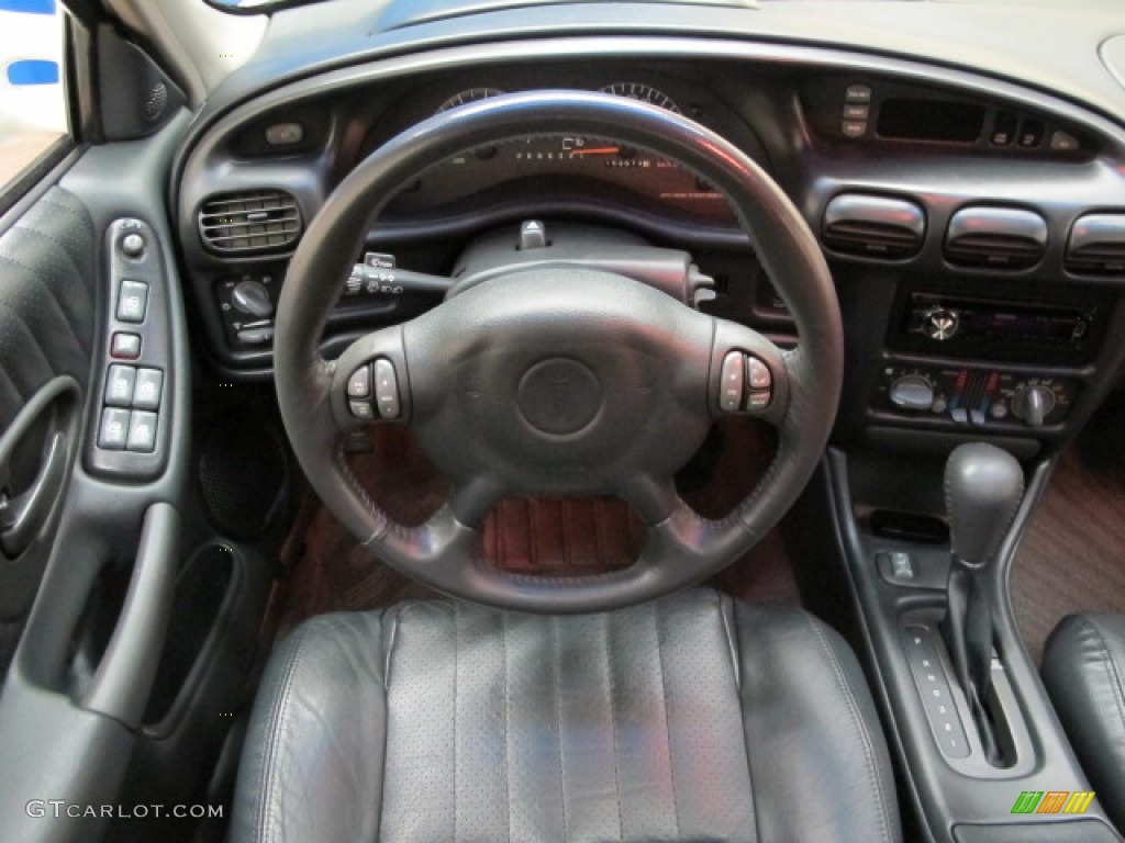 2002 Pontiac Grand Prix GTP Sedan Graphite Steering Wheel Photo #76144441