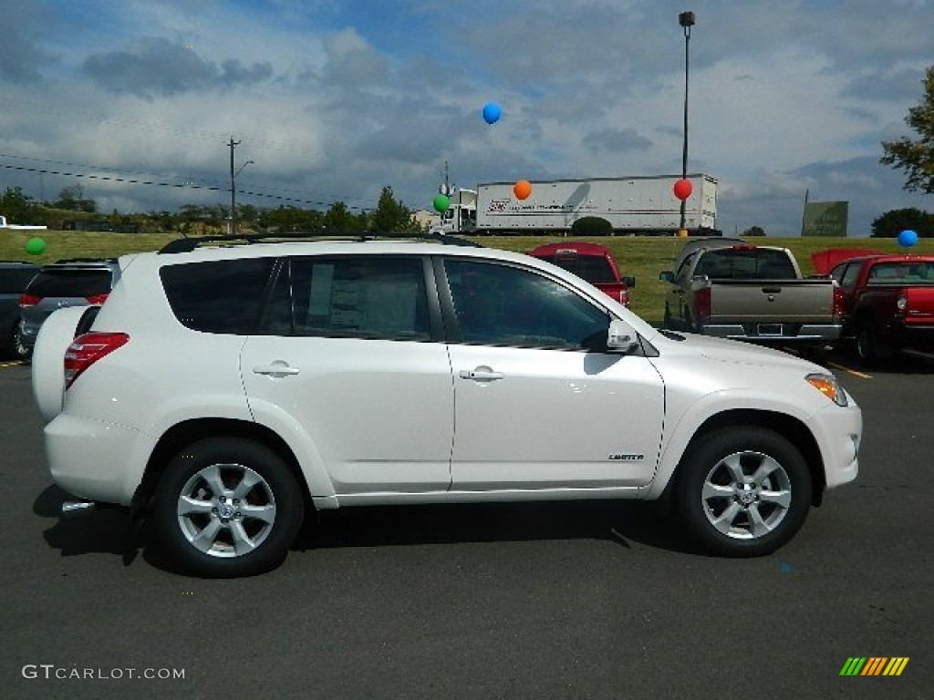 2012 RAV4 Limited - Blizzard White Pearl / Ash photo #2