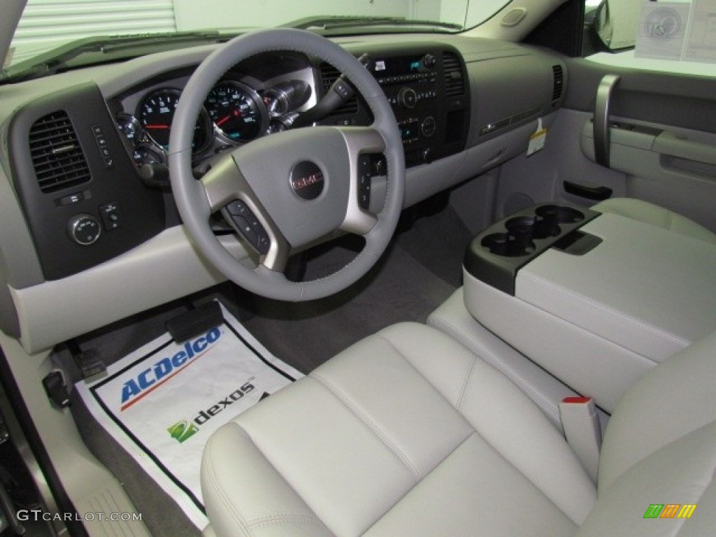 Light Titanium/Dark Titanium Interior 2013 GMC Sierra 1500 SLE Crew Cab Photo #76145949