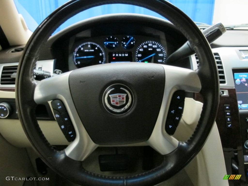 2008 Cadillac Escalade ESV AWD Light Cashmere Steering Wheel Photo #76146454