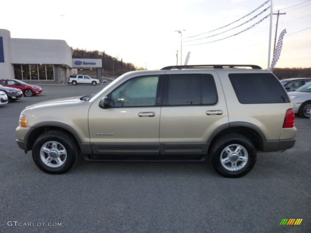 Harvest Gold Metallic 2002 Ford Explorer XLT 4x4 Exterior Photo #76146618