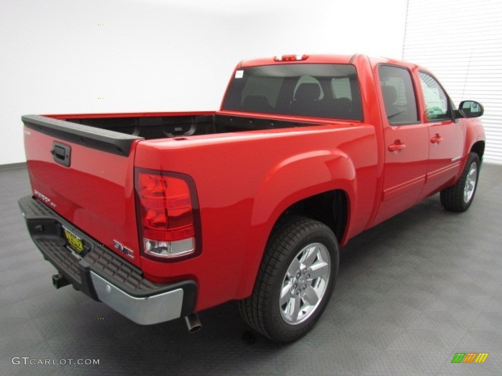 2013 Sierra 1500 SLT Crew Cab - Fire Red / Ebony photo #3