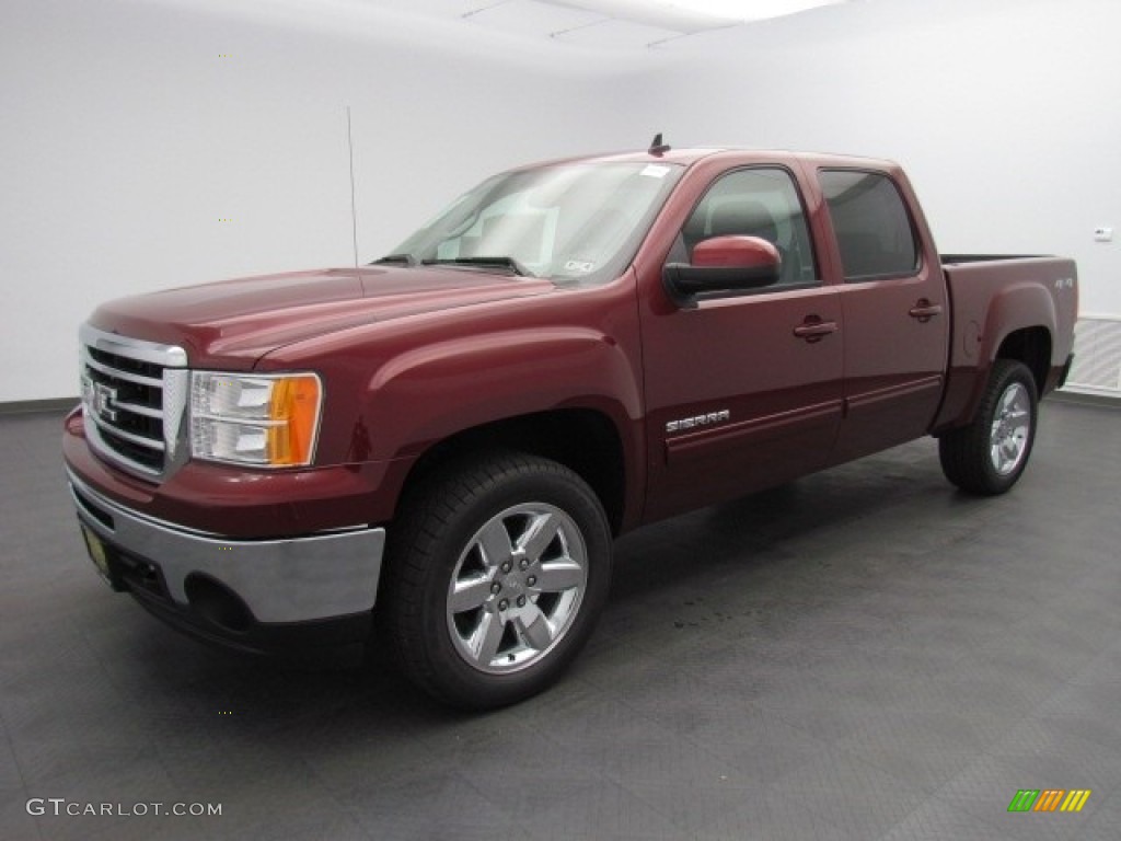 2013 Sierra 1500 SLT Crew Cab 4x4 - Sonoma Red Metallic / Ebony photo #1