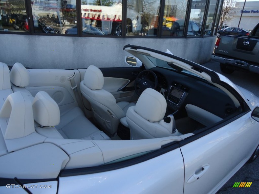 2010 IS 250C Convertible - Starfire White Pearl / Alabaster photo #11