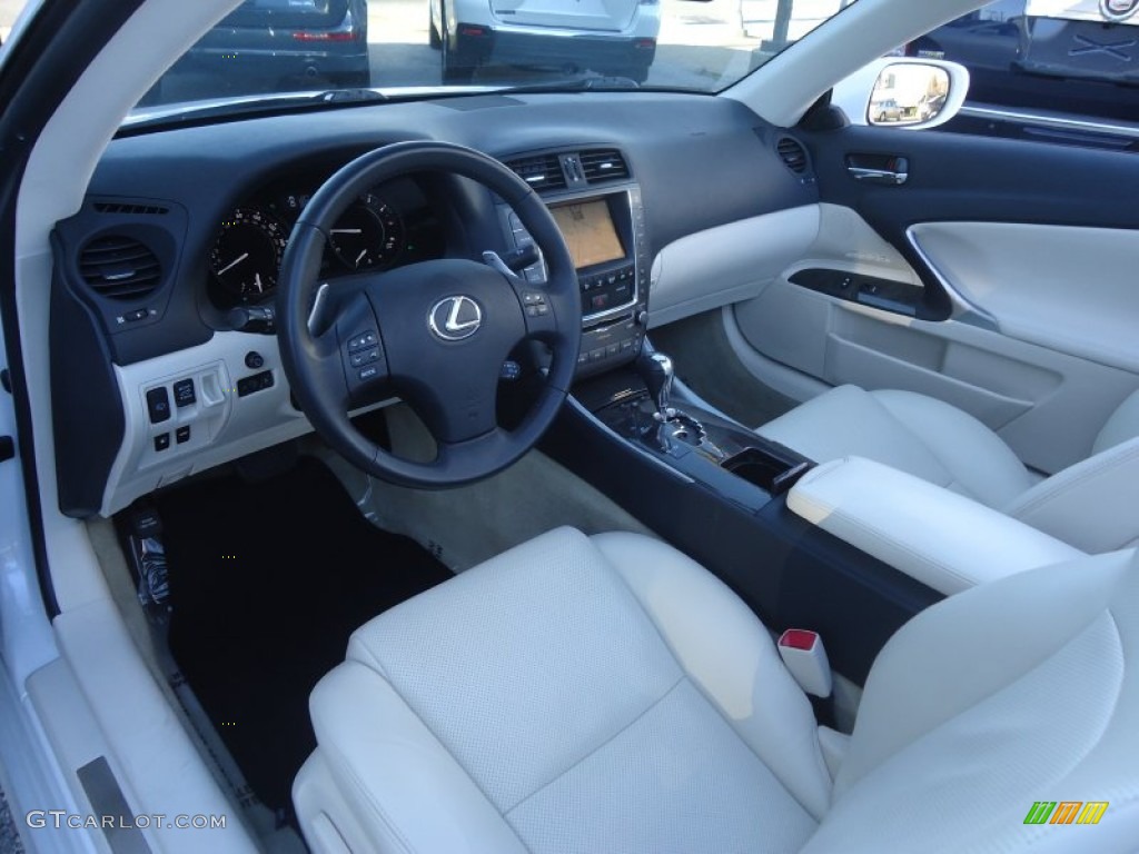 Alabaster Interior 2010 Lexus IS 250C Convertible Photo #76147494