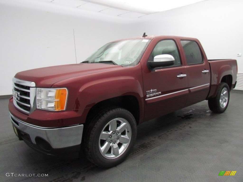 2013 Sierra 1500 SLE Crew Cab - Sonoma Red Metallic / Ebony photo #1