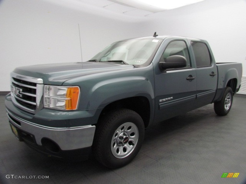 2013 Sierra 1500 SL Crew Cab - Stealth Gray Metallic / Dark Titanium photo #1