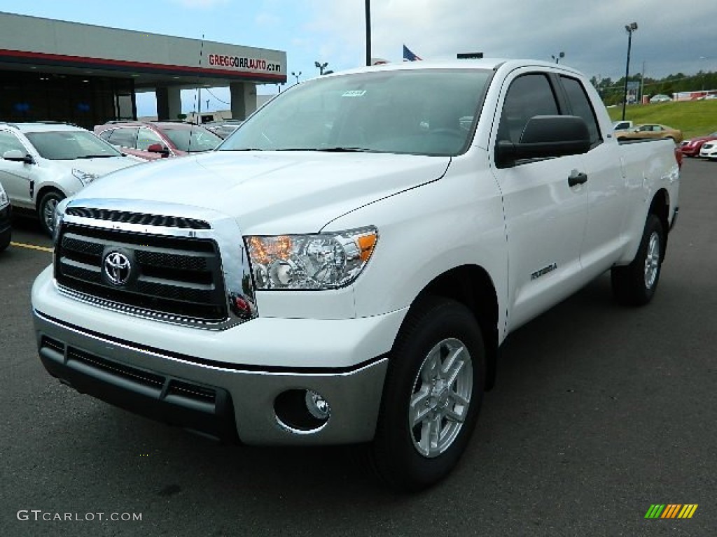 2013 Tundra Double Cab - Super White / Graphite photo #7