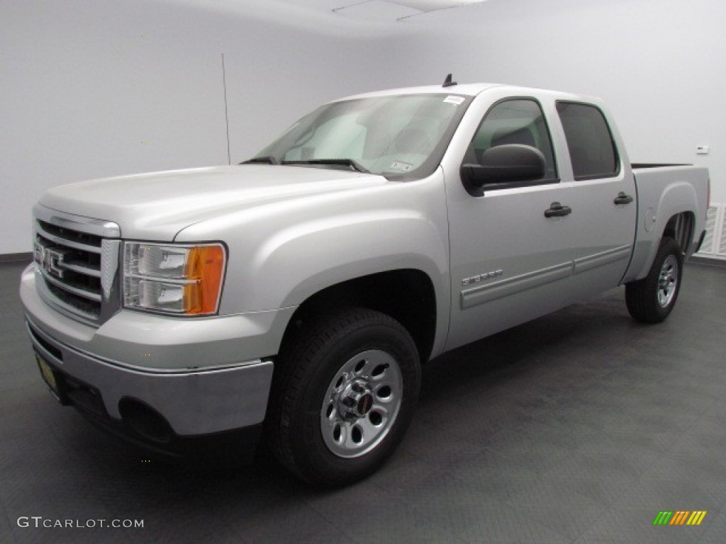 2013 Sierra 1500 SL Crew Cab 4x4 - Quicksilver Metallic / Dark Titanium photo #1