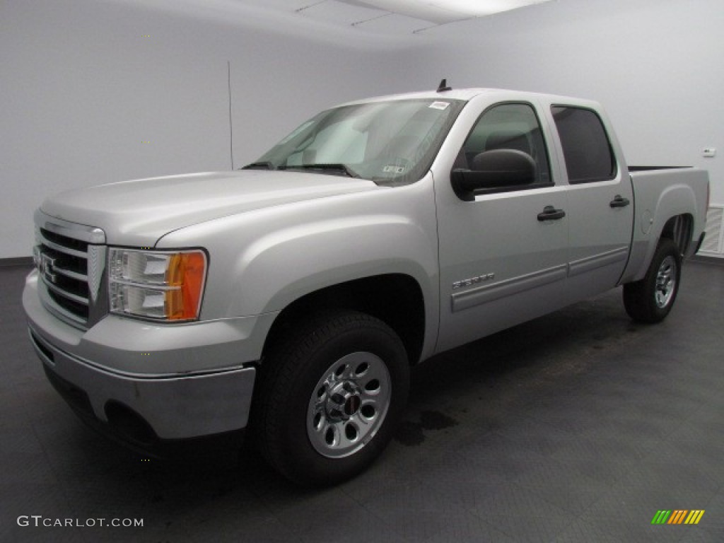 2013 Sierra 1500 SLE Crew Cab - Quicksilver Metallic / Ebony photo #1