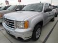 2013 Quicksilver Metallic GMC Sierra 1500 SLE Crew Cab  photo #2